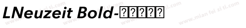 LNeuzeit Bold字体转换